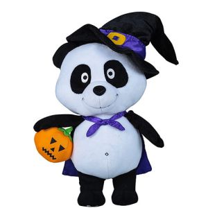 Buy cheap Panda Design Animated Plush Christmas Toys Lightweight With black Cap from wholesalers