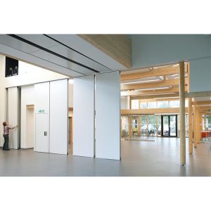 Hotel Movable operable partition wall system Acoustic Wooden Folding Walls