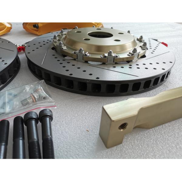 JKGT6 Gold Front Wheel Caliper 6 Pot Brake Kit For 22in Wheel