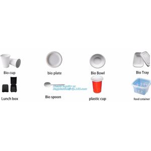 SUGARCANE CUPS PLATE BOWL CONTAINERS, ECO FRIENDLY BIOGERADABLE CULTERY, PLA