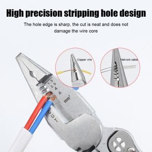 Buy cheap 10-in-1 Wire Stripper with Current Measurement, Wire Stripper for Cutting and Pulling Wires, Wire Stripper, Voltage Tester Pliers, Cable Shears for Scraping and Pressing Wires Nickle Finishing from wholesalers