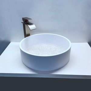 Stylish Modern Bathroom Wash Basins Without Overflow 1 Hole Design