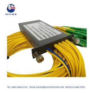 Buy cheap 2×32 Mini LGX Cassette 1260nm Optical Cable Splitter Module from wholesalers