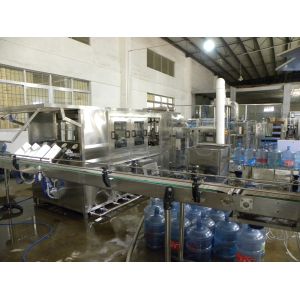 Buy cheap 304 Stainless Steel Drinking Water Filling Machine 300bph for 5 Gallon Barrel from wholesalers