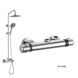 Buy cheap Thermostatic Shower Set,Wall Mounted Bath Shower Mixer Thermostatic Bath Shower Faucet With Diverter from wholesalers