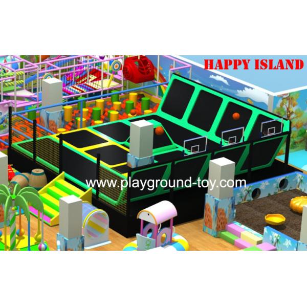 Buy cheap Indoor Trampoline For Kids , Trampoline With Enclosure Jumping Products For Children from wholesalers