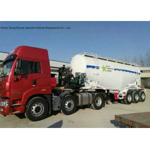 Buy cheap 55-70cbm Tri Axle Bulk Cement Tank Trailer With Diesel Engine For Dry Powder Meterial from wholesalers
