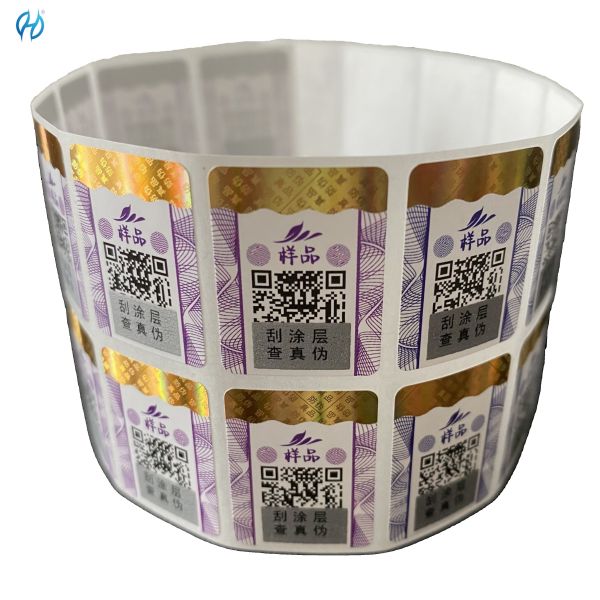 Buy cheap Custom Shapes Removable Chemical-resistant Laser Anti Counterfeiting Label for Secure Product Authentication from wholesalers