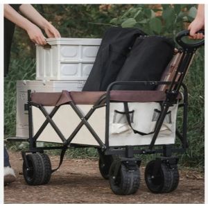Portable Heavy Duty Folding Utility Wagon for Outdoor Garden Camping Easy to