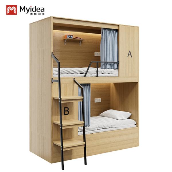 Quality Modern Safe And Stable Bunk Bed For Youth Hostel for sale