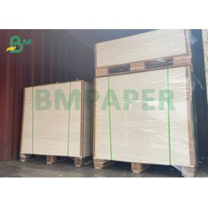 China 250gsm White Faced Coated Brown Kraft Cardboard Medium Weight Paperboard on sale