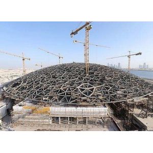 Buy cheap Bespoke Galvanised Heavy Steel Fabrication Grid Structure Large Venue Roof product