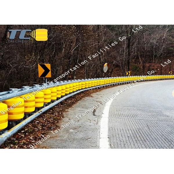 Quality AASHTO M180 Highway Roller Barrier EVA / PU Rolling Guardrail Barrier for sale