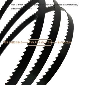 High Carbon Bandsaw Blades for Wood Working (Black Hardened) Size:1400mmx10x6T