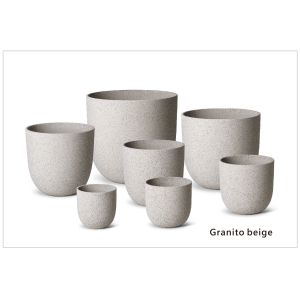 Buy cheap Smooth Surface Modern Style Powder Coated Fiber Clay Planter Easily Assembled from wholesalers