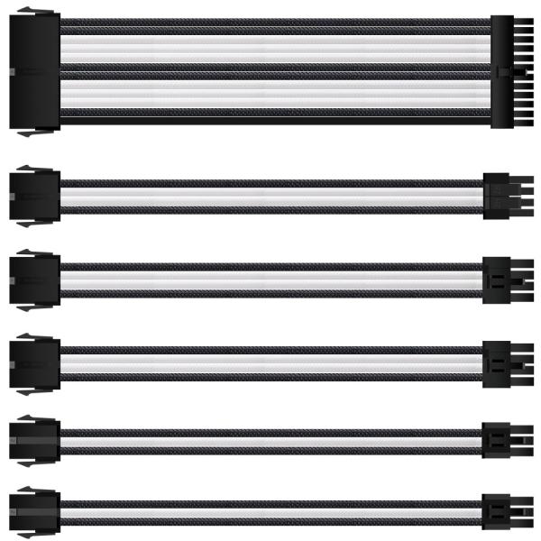 Buy cheap Sleeve Extension Power Supply Cable Kit 18AWG ATX 24P+ EPS 8-P+PCI-E8-P with Combs for PSU to Motherboard/GPU from wholesalers