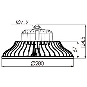 UFO 100W Osram / MEANWELL