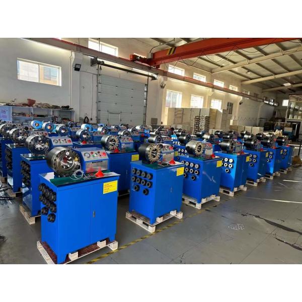 Quality 2 Inch 6-51mm Electric Rubber Hose Crimping Machine 600T Crimping Force With Size Is 860*640*1300 mm With 10 Sets Dies for sale