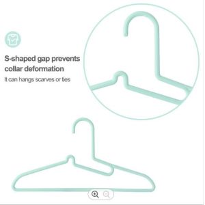 Buy cheap Seamless Thick Plastic Hangers Green Plastic Hangers Without Notches from wholesalers