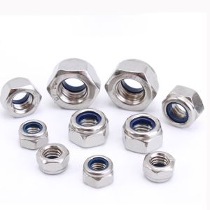 Buy cheap GB889 Stainless Steel DIN982 Hex Nylon Insert Lock Nut ISO7040 Nylon Insert Lock Nut Prevailing Torque Type Hexagon Nuts from wholesalers