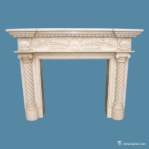 Buy cheap China natural stone , White Marble Fireplace Surround And Hearth from wholesalers