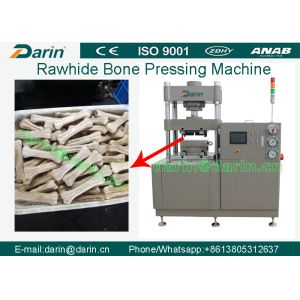 Chew Pressed Rawhide Dog Bone Making Machine PLC Control Pet Food Machine