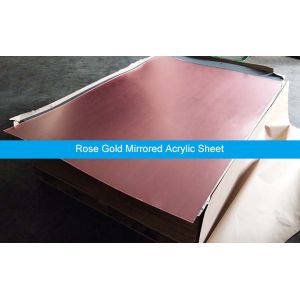 Buy cheap SGS Flexible 4'×8' Rose Gold Mirror Acrylic Sheet from wholesalers