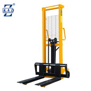 Buy cheap Manual hand hydraulic forklift stacker 1T 2T 3T lifting height 2000 mm from wholesalers