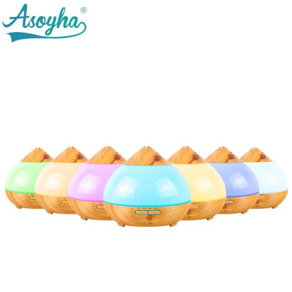 300ml Home Air Humidifier Wood Grain , Ultrasonic Fragrance Diffuser In