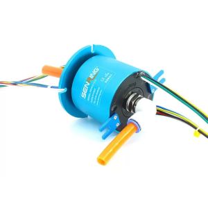 High Speed 2 Passages Pneumatic Hydraulic Rotary Union Support Transmit Signal