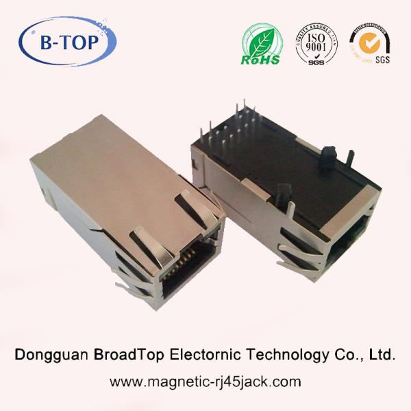 China Long Body RJ45 Jack With Magnetics , RJ45 Connector Socket For Gigabit Applications on sale China Long Body RJ45 Jack With Magnetics , RJ45 Connector Socket For Gigabit Applications on sale