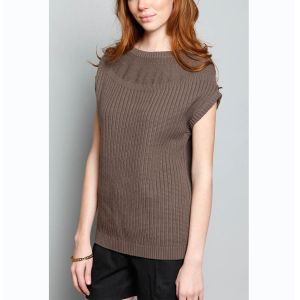 Buy cheap WOMEN'S 100% COTTON SLEEVELESS KNITTED SWEATER from wholesalers