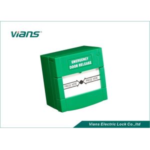 China Double PoLe Emergent Exit Button Break Glass Fire Emergency Exit Release Swith Button on sale