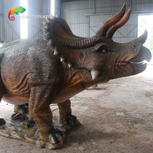 Buy cheap Realistic Life Size Animatronic Dinosaur Trceratops Jurassic For Amusement Park from wholesalers