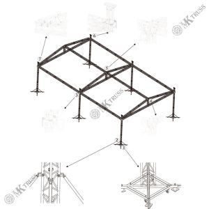 Performance/Event/Show Aluminum Roof Truss Stage for Heavy Load Capacity and