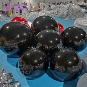 Decorative Inflatable Mirror Ball Outdoor Inflatable Reflective Balloon