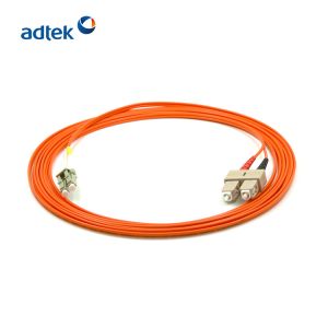 Buy cheap LC/UPC-SC/UPC Duplex 2.0mm 62.5/125um OM1 50/125 OM2 PVC/LSZH Orange Patch Cord from wholesalers