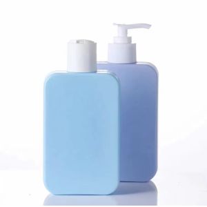 Buy cheap Square HDPE Cosmetic Packaging Plastic Shampoo Bottles With Lotion Pump from wholesalers