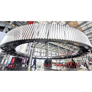 Buy cheap Rotary Kiln Cement Ball Mill Girth Gear Wheel Casting Steel ZG310-570 Large Module from wholesalers
