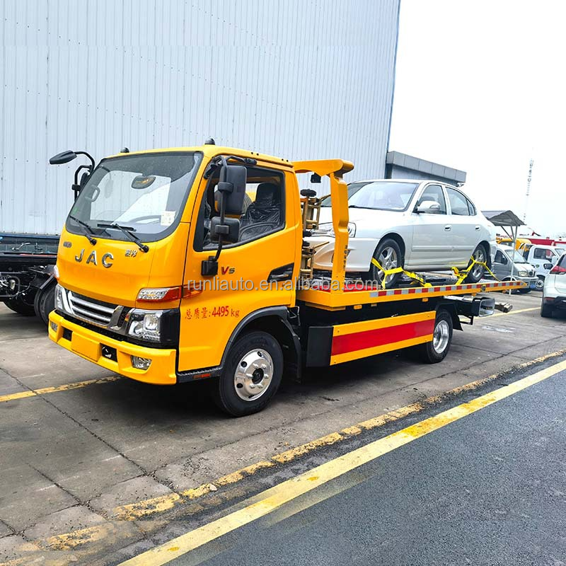 Buy cheap JAC 4X2 Flatbed Rollback Towing Wrecker Tow Truck from wholesalers