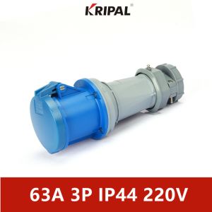 Buy cheap IEC standard Electrical Industrial Connectors 63A 3 Pole 220V from wholesalers