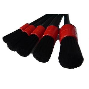 China Natural PP Hair Auto Car Detailing Brush Set 20cm PET Corrugated Soft Bristles on sale