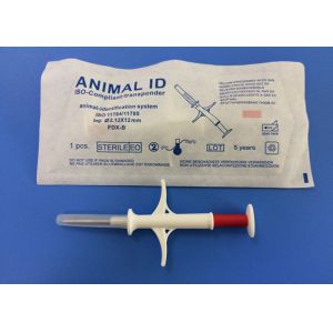 Injectable Track Pet Microchip , Animal Tracking Microchip Injectable Transponde