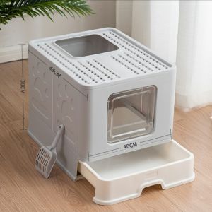 Buy cheap Foldable Sifting Litter Box With Lid Drawer Structure 2.8kg Lightweight from wholesalers