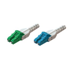 Normal LC Fiber Optic Connector Assembly Uniboot 2.0 Beige For Data Center