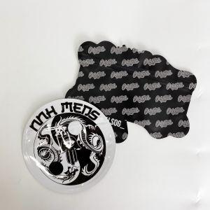 Circle Shaped Zip Lock Custom Mylar Bag 3.5 Gram Die Cut Moisture Proof