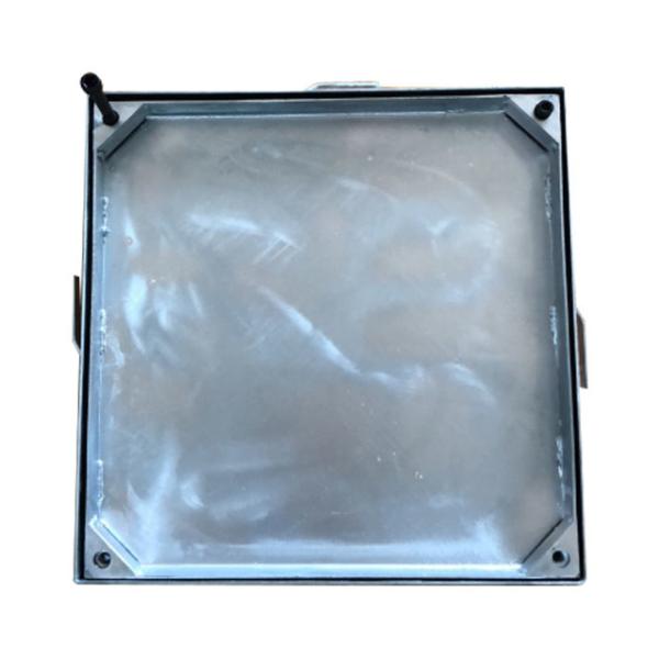 Quality T2.50mm Galvanized Manhole Cover , Manhole Lid High Load Strength for sale