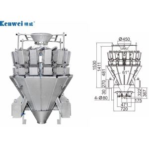 Buy cheap 14 Head Pasta Multihead Weigher Machine With 7 Touch Screen from wholesalers