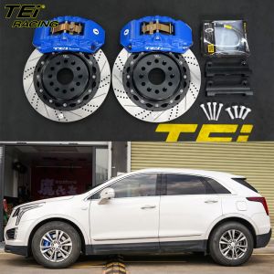 Buy cheap Front Big Brake Kit 4 Piston Caliper With 355x28mm Rotor BBK Auto Brake System For Cadillac XT5 18 Inch Car Rim from wholesalers