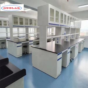 Buy cheap Customizable Laboratory Workbench with Multiple Compartments and Racks As Drawing from wholesalers